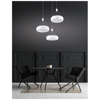ΚΡΕΜΑΣΤΟ LED MAT WHITE D:45 H:120