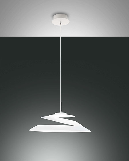 ΚΡΕΜΑΣΤΟ LED METAL FRAME AND PLATE GLASS  H: Max 2000 Ø: 530 mm.