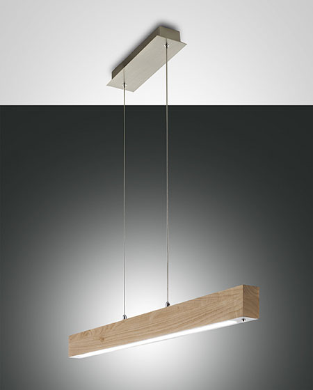 ΚΡΕΜΑΣΤΟ LED METAL FRAME AND WOOD H: MAX 2000 W: 1100 mm