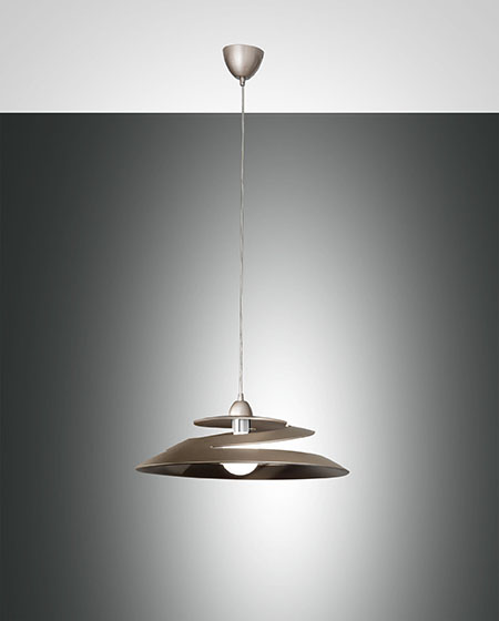 ΚΡΕΜΑΣΤΟ METAL FRAME AND PLATE GLASS BRONZE H: Max 2000 Ø: 530 mm
