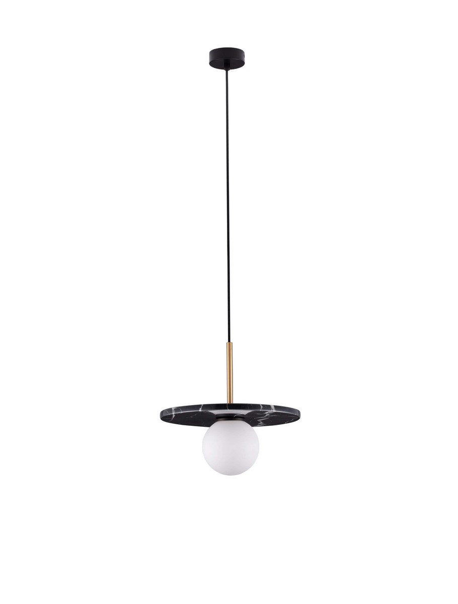 ΚΡΕΜΑΣΤΟ ΜΟΝΟΦΩΤΟ Black Marble & Opal Glass