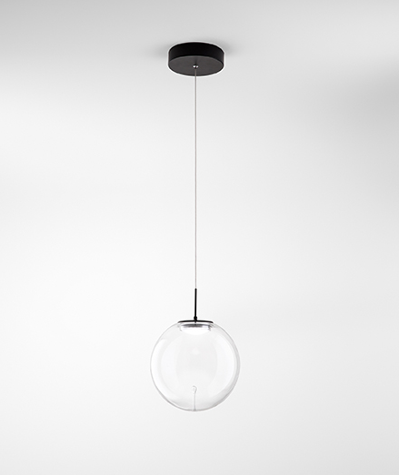 ΚΡΕΜΑΣΤΟ ΜΟΝΟΦΩΤΟ LED 14W ΔΙΑΦΑΝΟ D:25cm