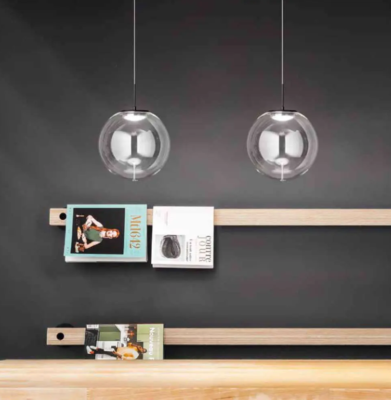 ΚΡΕΜΑΣΤΟ ΜΟΝΟΦΩΤΟ LED 14W ΔΙΑΦΑΝΟ D:25cm