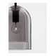DOUBLE LAYERED DARK SMOKY GLASS PENDANT  D18cm