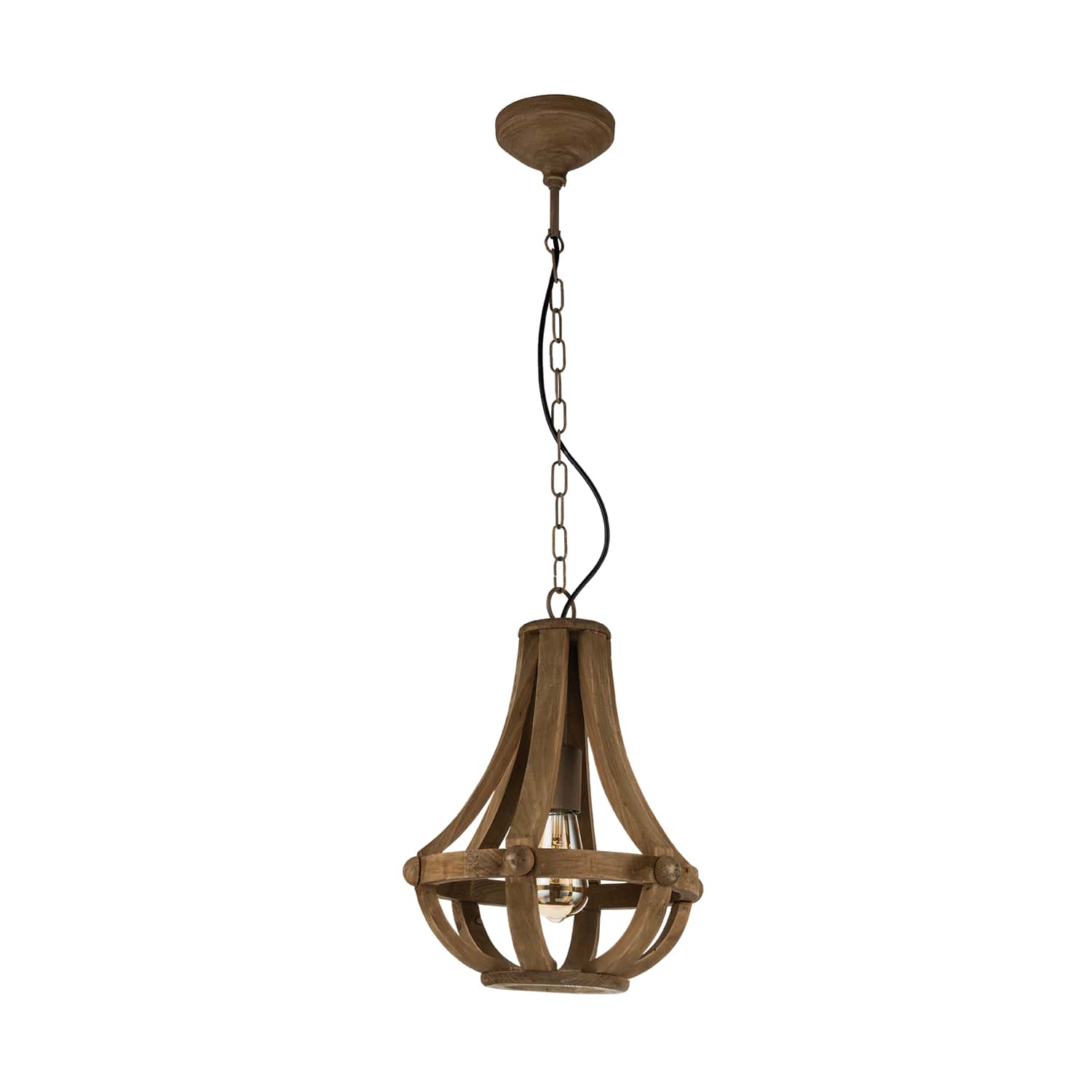 ΚΡΕΜΑΣΤΟ ΜΟΝΟΦΩΤΟ BROWN WOOD D 31 CM