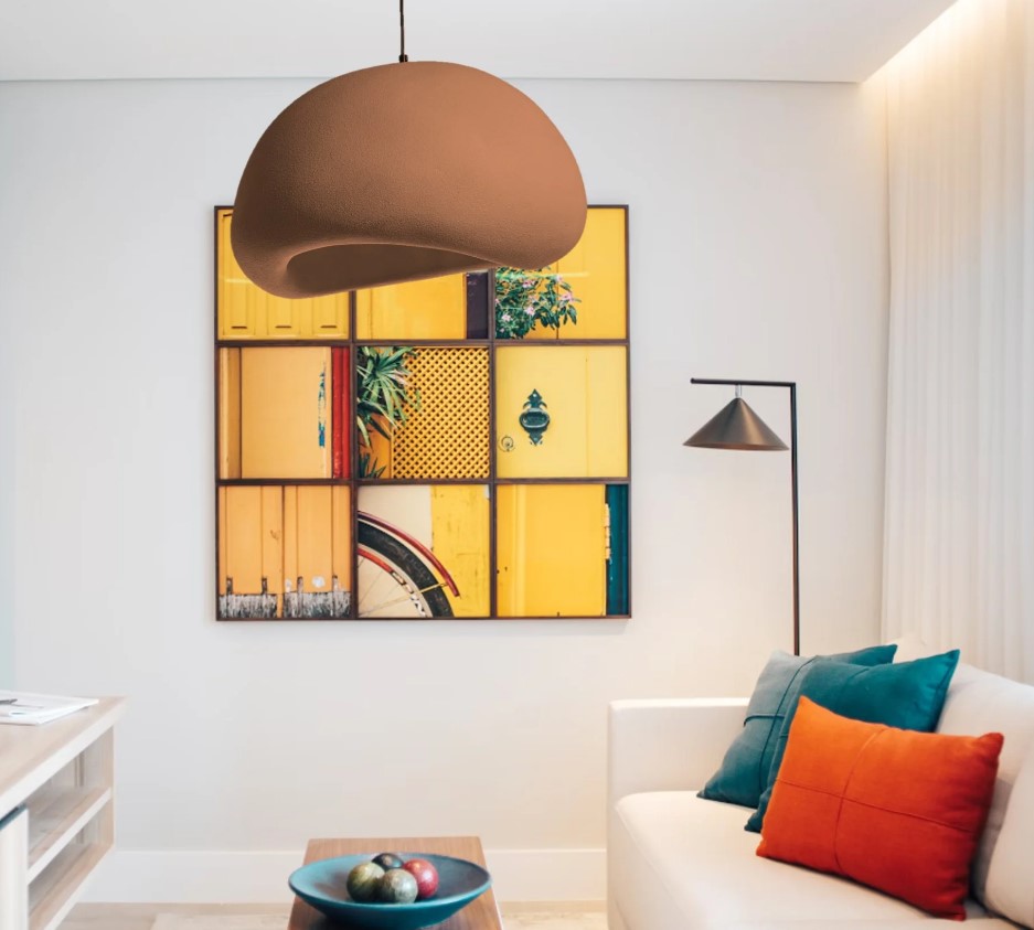 RESIN PENDANT LAMP D:65cm