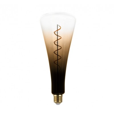 TAPERED DECORATIVE E27 BULB YELLOW