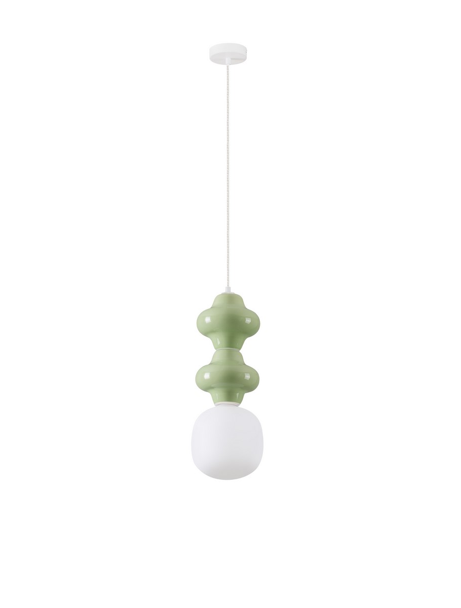 ΜΟΝΟΦΩΤΟ ΚΡΕΜΑΣΤΟ green ceramic&opal glass