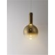 ΚΡΕΜΑΣΤΟ ΜΟΝΟΦΩΤΟ LED GOLD GLASS D:25cm