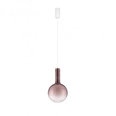 ΚΡΕΜΑΣΤΟ ΜΟΝΟΦΩΤΟ LED BROWN GLASS D:25cm