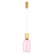 ΚΡΕΜΑΣΤΟ ΜΟΝΟΦΩΤΟ ΑΠΟ ΓΥΑΛΙ  Yellow & Pink Glass D:15cm