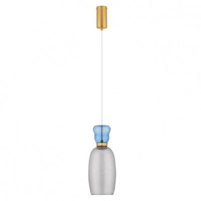 ΚΡΕΜΑΣΤΟ ΜΟΝΟΦΩΤΟ ΑΠΟ ΓΥΑΛΙ Light Blue & Cyan Glass D:15cm