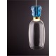 ΚΡΕΜΑΣΤΟ ΜΟΝΟΦΩΤΟ ΑΠΟ ΓΥΑΛΙ Light Blue & Cyan Glass D:15cm