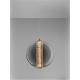 ΚΡΕΜΑΣΤΟ ΜΟΝΟΦΩΤΟ  Brass Gold & Smokey Gray Glass