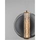 ΚΡΕΜΑΣΤΟ ΜΟΝΟΦΩΤΟ  Brass Gold & Smokey Gray Glass
