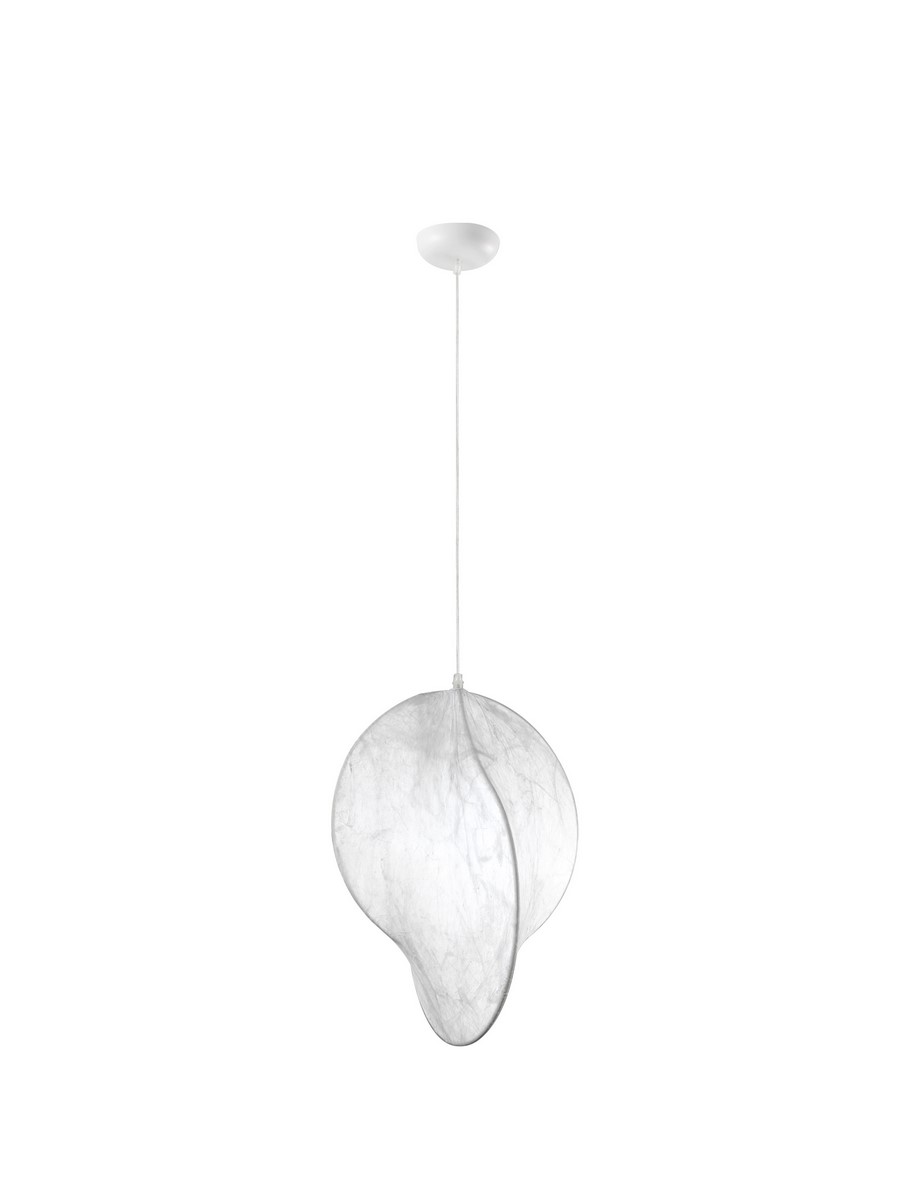 ΚΡΕΜΑΣΤΟ ΜΟΝΟΦΩΤΟ  D:53cm Sandy White Mulberry Silk & Acrylic