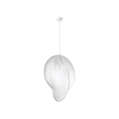 ΚΡΕΜΑΣΤΟ ΜΟΝΟΦΩΤΟ  D:62cm Sandy White Mulberry Silk & Acrylic