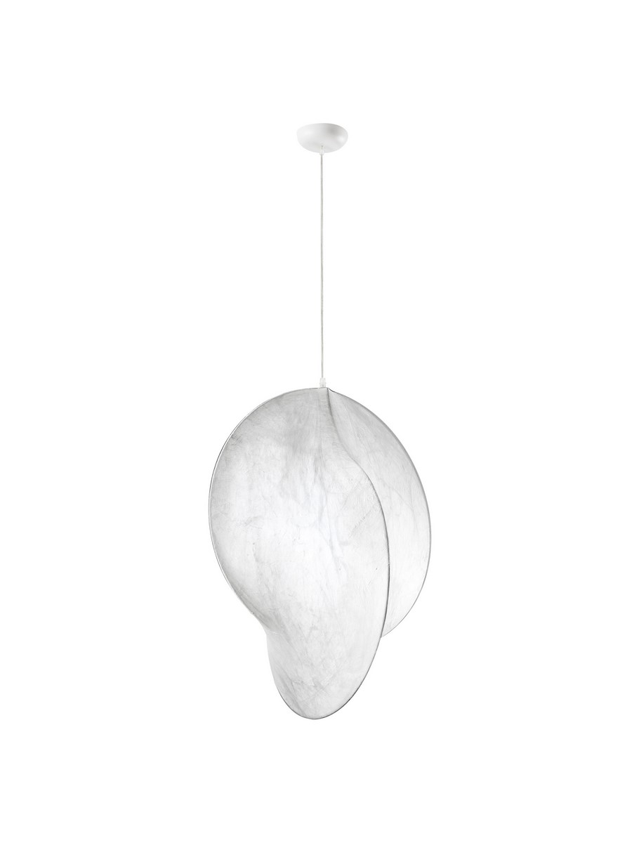 ΚΡΕΜΑΣΤΟ ΜΟΝΟΦΩΤΟ  D:62cm Sandy White Mulberry Silk & Acrylic