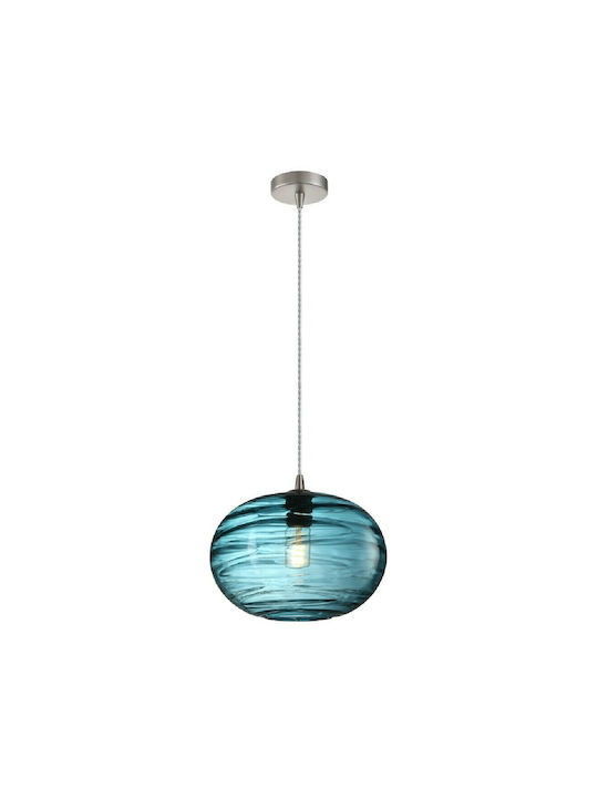 PENDING SINGLE-LIGHT GLASS D:30cm BLUE