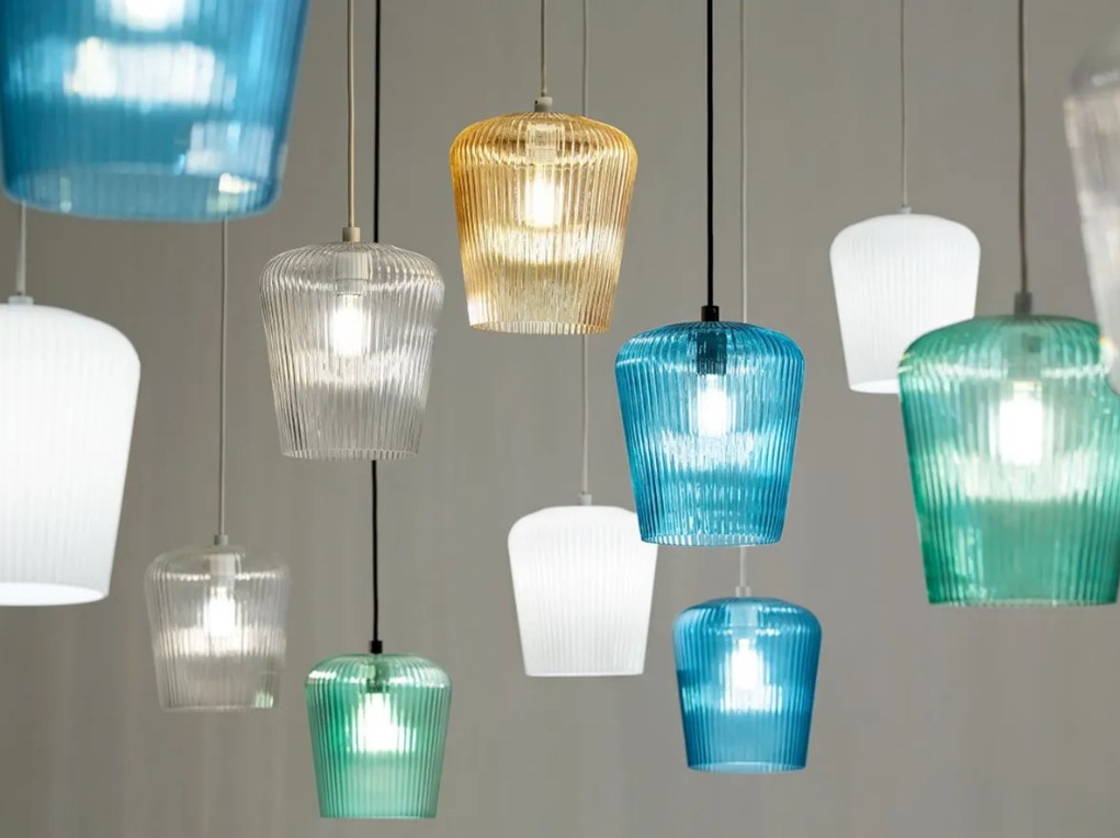 PENDANT SINGLE-LIGHT GLASS D16.8cm ITALY
