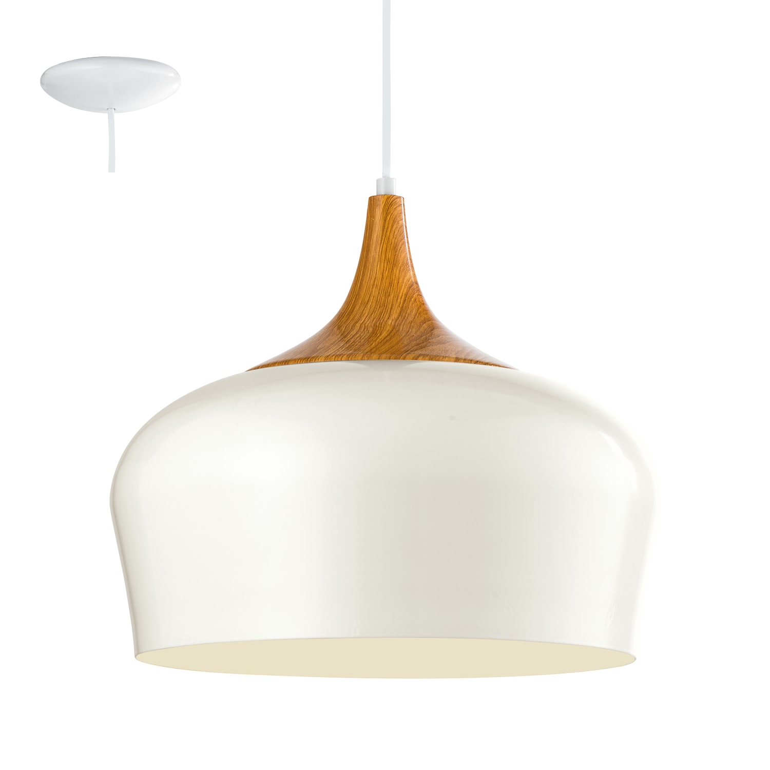 ΚΡΕΜΑΣΤΟ ΜΟΝΟΦΩΤΟ D 350 MM H 1100 MM CREME OAK