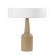 HANDMADE TABLELAMP FROM SOLID OAK H:65cm BELGIUM