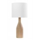 HANDMADE TABLELAMP FROM SOLID OAK H:85cm BELGIUM