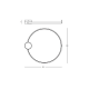 ΠΛΆΦΟΝΙΕΡΑ ΟΡΟΦΗΣ RING D:60cm BLACK-GOLD