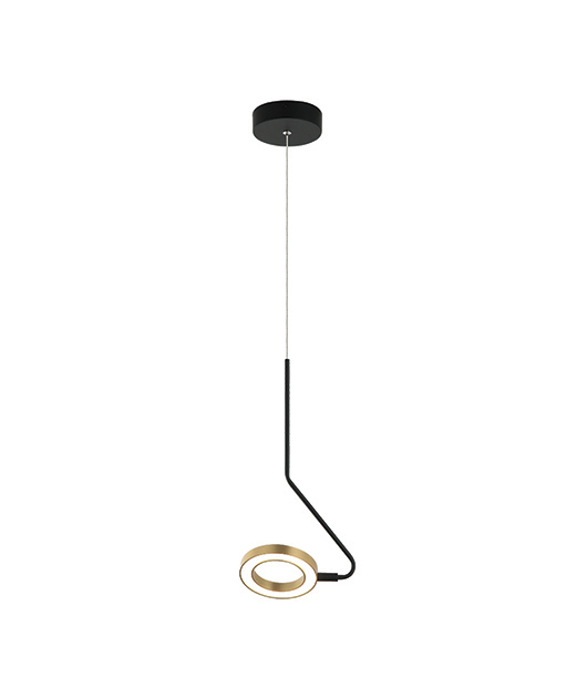 SUSPENDED BLACK LED RING