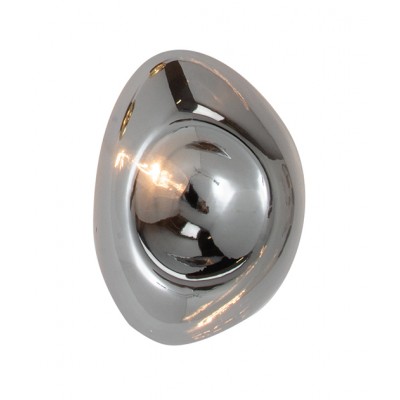 CHROME GLASS SCONCE 