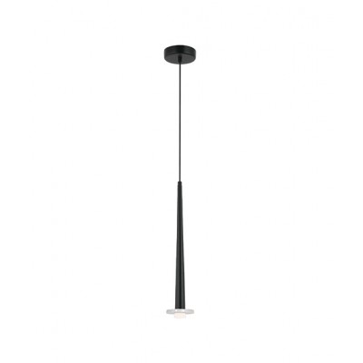 SANDY BLACK ELONGATED LED PENDANT WITH MARBLE