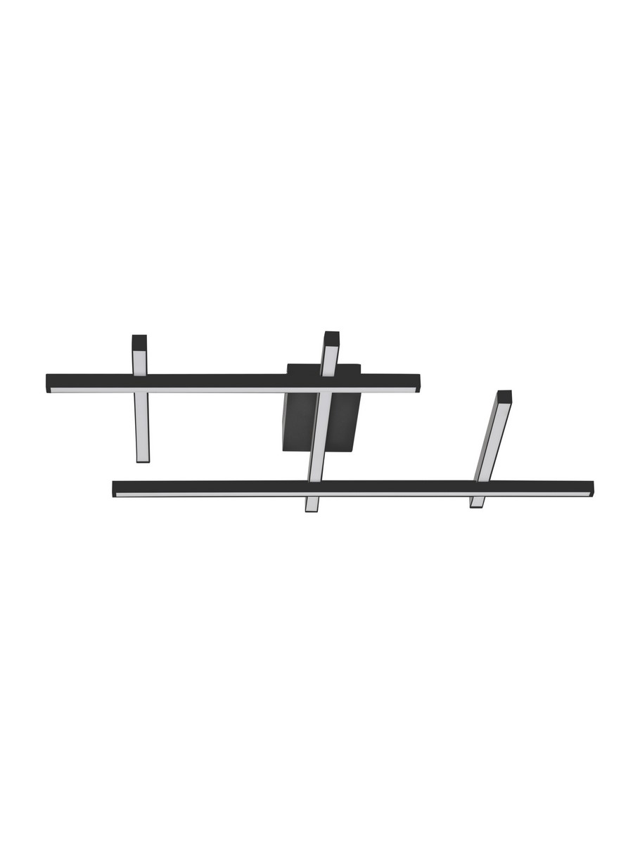 ΦΩΤΙΣΤΙΚΟ ΟΡΟΦΗΣ LED 63W Sandy Black Aluminium & Acrylic