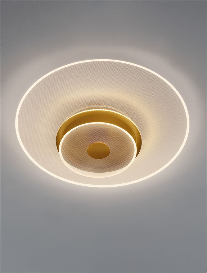 ΦΩΤΙΣΤΙΚΟ ΟΡΟΦΗΣ D:50cm ΑΚΡΥΛΙΚΟ-BRASS GOLD