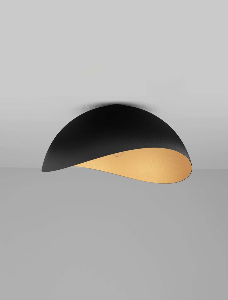 ΚΑΜΠΑΝΑ ΟΡΟΦΗΣ Sandy Black & Inner Gold Metal