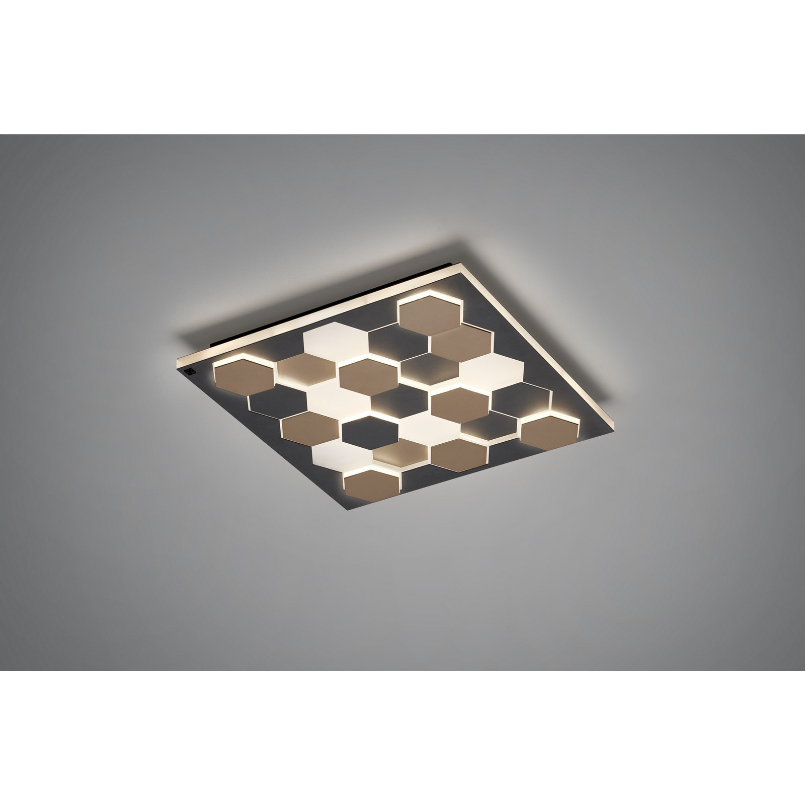 ΤΕΤΡΑΓΩΝΟ ΦΩΤΙΣΤΙΚΟ ΟΡΟΦΗΣ LED 55x55cm BLACK-WHITE MAT