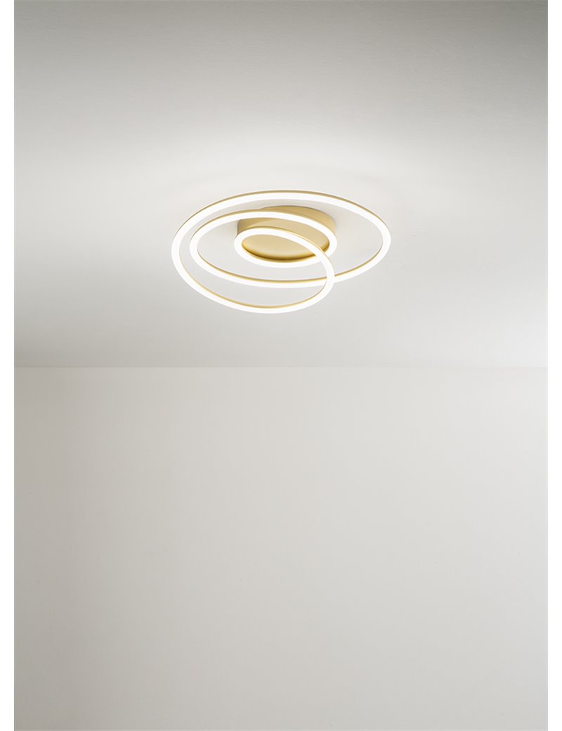 ΦΩΤΙΣΤΙΚΟ ΟΡΟΦΗΣ LED D:60cm BRUSHED GOLD