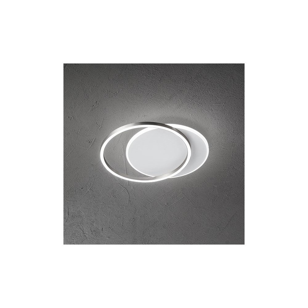 ΦΩΤΙΣΤΙΚΟ ΟΡΟΦΗΣ D:47,5cm TITANIUM GREY&WHITE MATT 43W