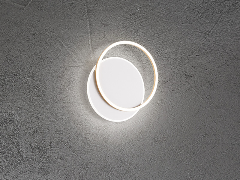 ΦΩΤΙΣΤΙΚΟ ΟΡΟΦΗΣ D:47,5cm BRUSHED GOLD&WHITE MATT 43W