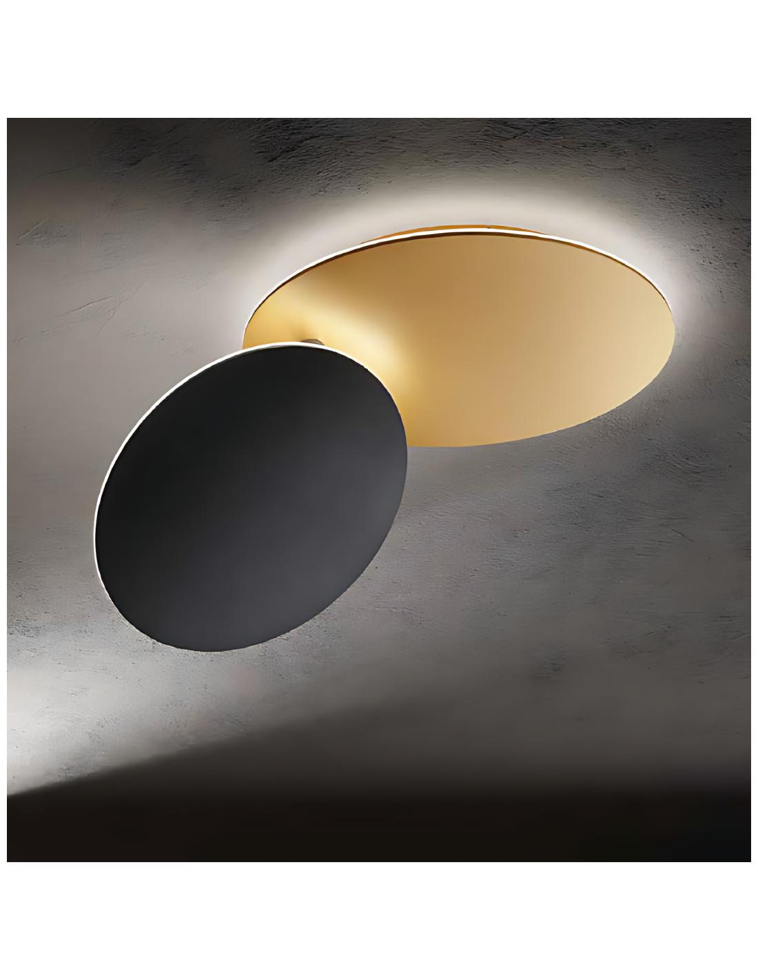 ΦΩΤΙΣΤΙΚΟ ΟΡΟΦΗΣ  LED D:50cm MATT GOLD&MATT BLACK