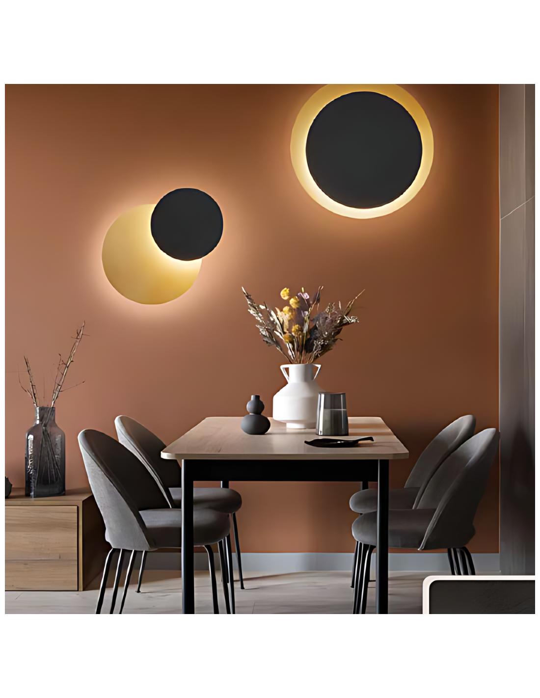 ΦΩΤΙΣΤΙΚΟ ΟΡΟΦΗΣ  LED D:50cm MATT GOLD&MATT BLACK