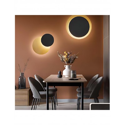 ΦΩΤΙΣΤΙΚΟ ΟΡΟΦΗΣ  LED D:50cm MATT GOLD&MATT BLACK