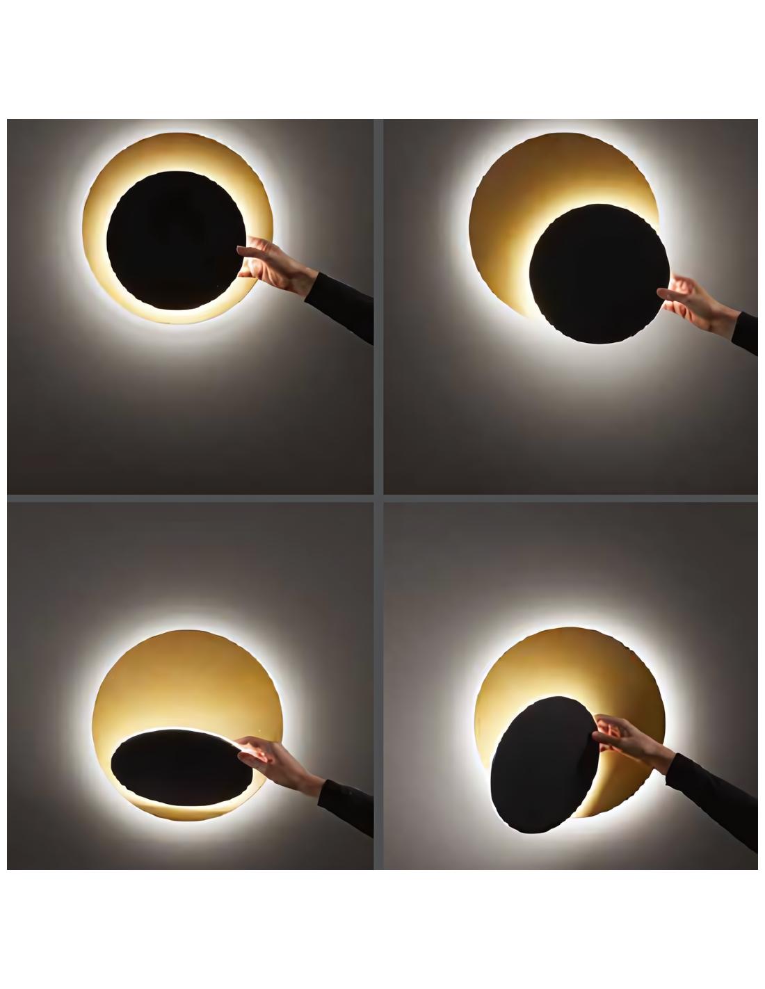 ΦΩΤΙΣΤΙΚΟ ΟΡΟΦΗΣ  LED D:50cm MATT GOLD&MATT BLACK