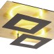  INDIRECT LIGHTING CEILING LAMP IN GOLD LEAF AND BLACK SPAIN