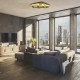 INDIRECT LIGHTING CEILING LAMP IN GOLD LEAF AND BLACK SPAIN