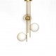 METAL AND GLASS CEILING LIGHT H:70cm