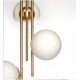 METAL AND GLASS CEILING LIGHT H:70cm