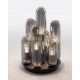 CEILING LIGHT D:35.5cm 7XG9 SMOKY GRAY GLASS