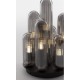 CEILING LIGHT D:35.5cm 7XG9 SMOKY GRAY GLASS