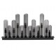 CEILING LIGHT 12XG9 L:72cm SMOKY GRAY GLASS