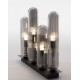 CEILING LIGHT 6XG9 L:38cm SMOKY GRAY GLASS
